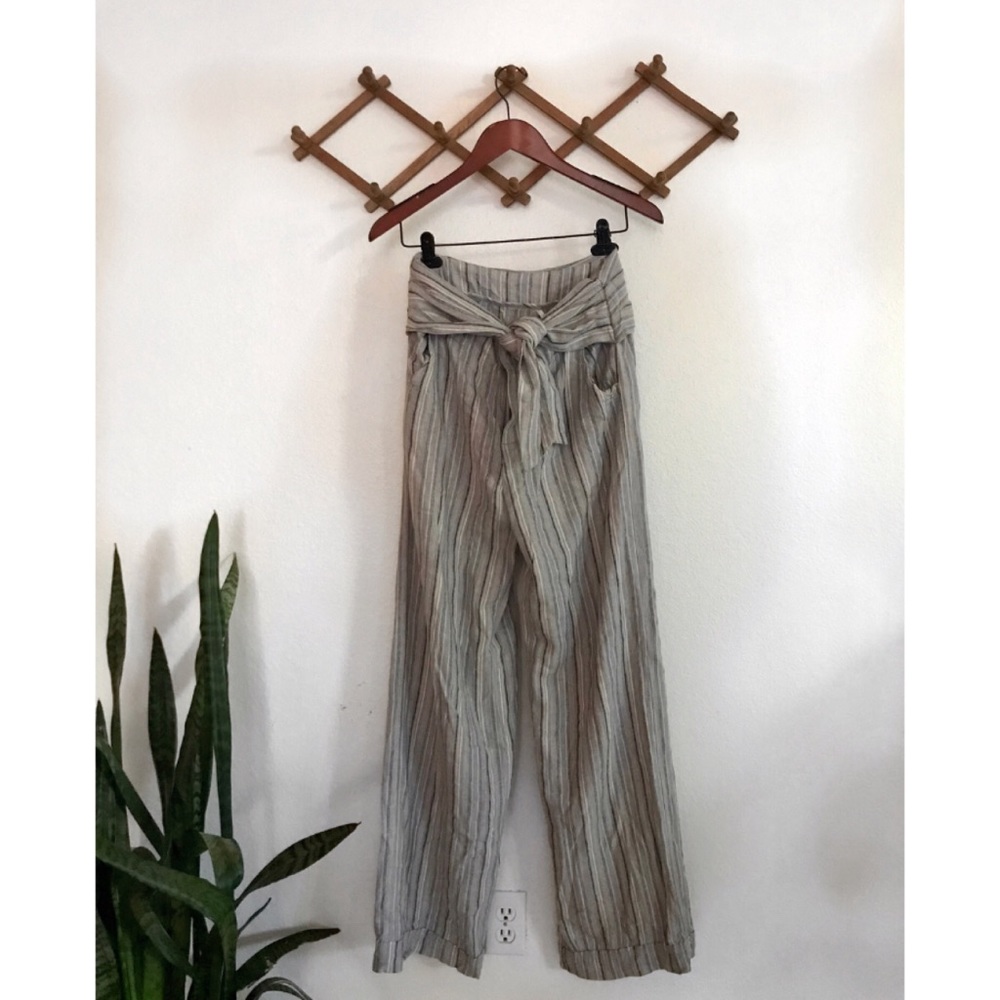 “Wrap around stripe flare FREE PEOPLE pant”